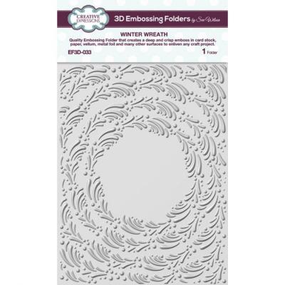 Creative Expressions 3D Embossingfolder - Winter Wreath